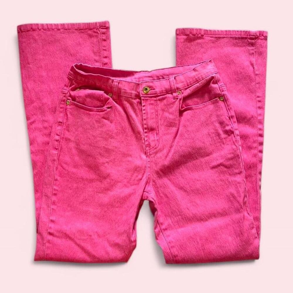 Diane Gilman Pink Straight Leg Jeans - Size: 6